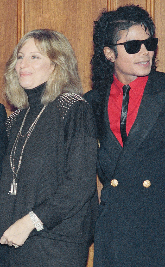 Barbra Streis and Michael Jackson